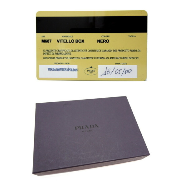 Prada Men's Wallet M687 Leather Nero (Black) - Picture 7 of 7